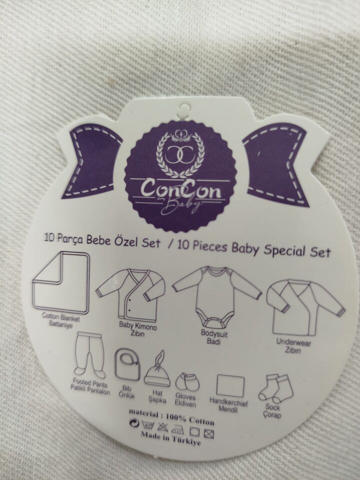 10'LU HASTANE ÇIKIŞ SETİ BEBEK
