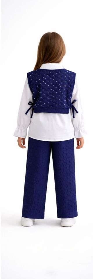 GÖMLEK YELEK PANTOLONLU ÜÇLÜ TAKIM