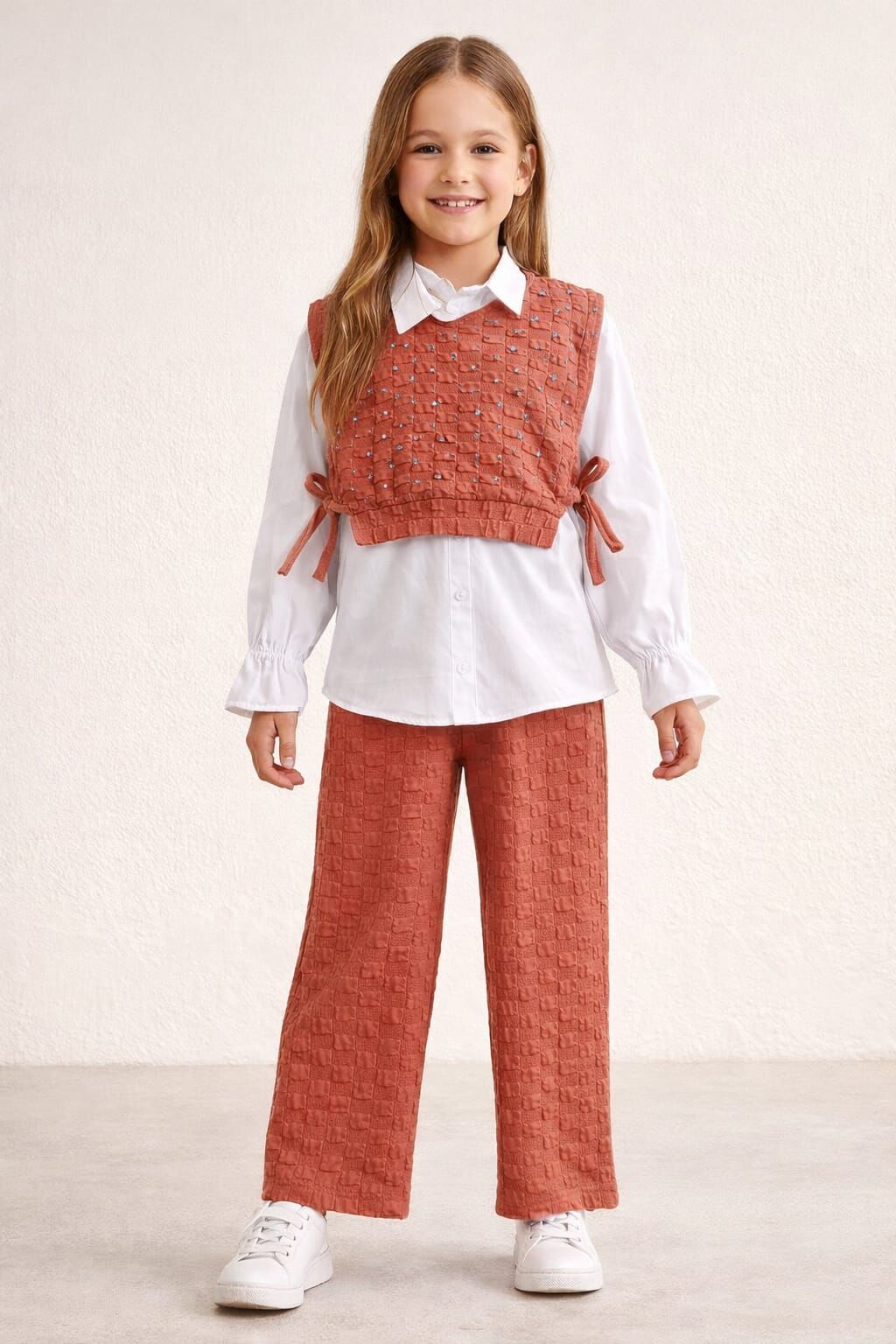 GÖMLEK YELEK PANTOLONLU 3'LÜ TAKIM